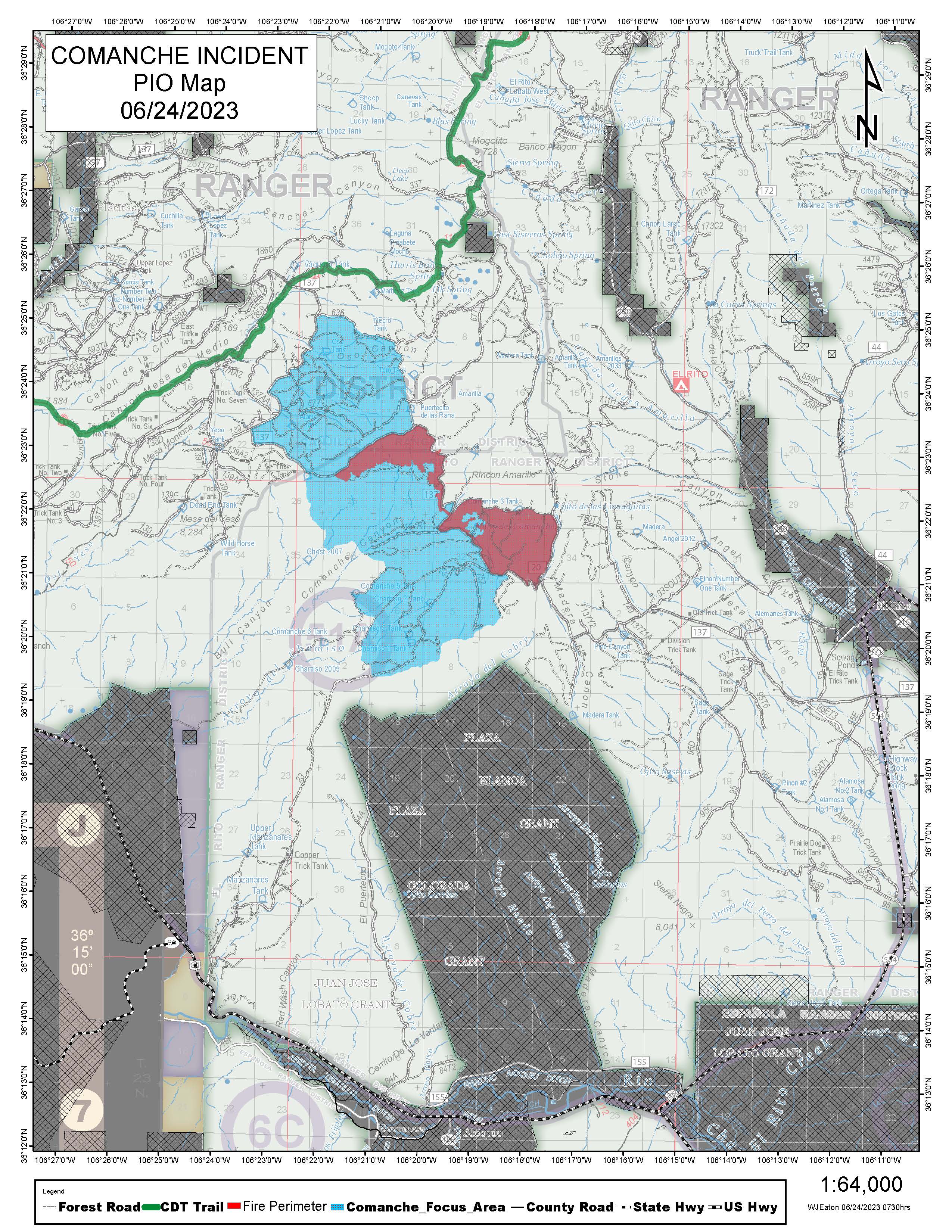 Nmcaf Comanche Fire Incident Maps | InciWeb